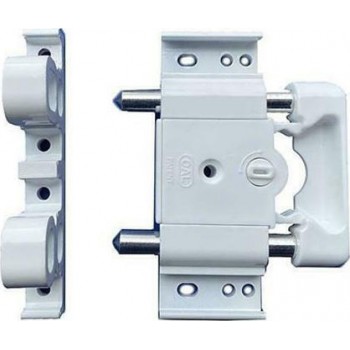 CAL - COBRA DOUBLE LATCH FOR OPENING SHUTTERS WHITE - COBRAWHITE