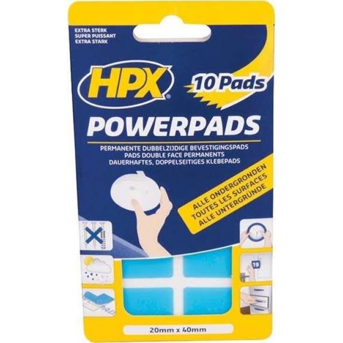 HPX - Επανατοποθετούμενη Ταινία Power Pads 29mmx41mm Διάφανα - 204000122 HPX - Επανατοποθετούμενη Ταινία Power Pads 29mmx41mm Διάφανα - 204000122