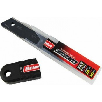 Benman - Λάμες για Κόφτες Μοκέτας Ατσάλι 0,6x18mm 10τμχ - 71079 Benman - Λάμες για Κόφτες Μοκέτας Ατσάλι 0,6x18mm 10τμχ - 71079