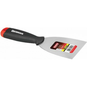 BENMAN - INOX OVAL SPATULA WITH PLASTIC HANDLE 100mm - 72495 BENMAN - INOX OVAL SPATULA WITH PLASTIC HANDLE 100mm - 72495