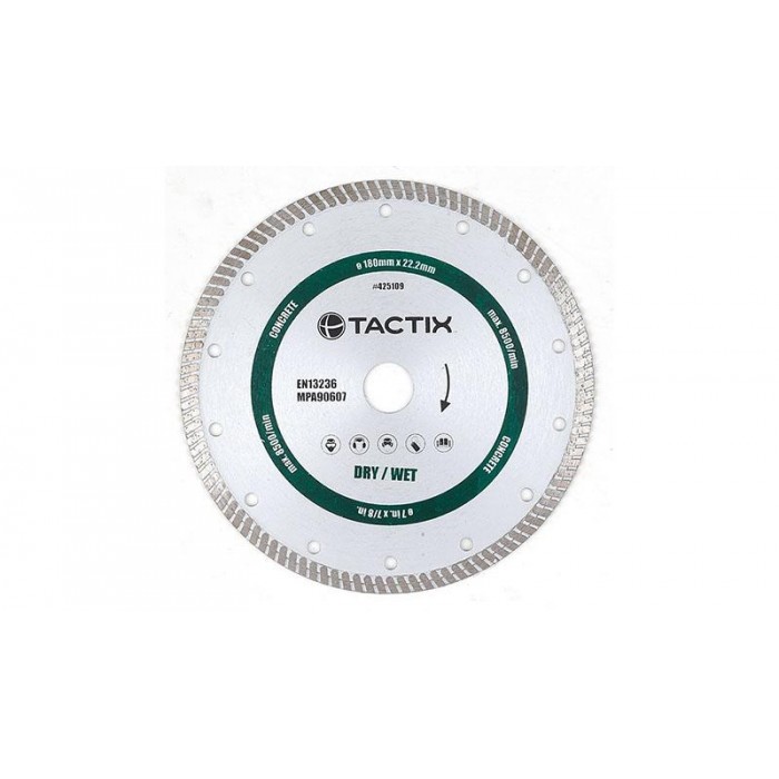 TACTIX - TURBO ΔΙΑΜΑΝΤΟΔΙΣΚΟΣ ΞΗΡΗΣ & ΥΓΡΗΣ ΚΟΠΗΣ 125mm - 425545 TACTIX - TURBO ΔΙΑΜΑΝΤΟΔΙΣΚΟΣ ΞΗΡΗΣ & ΥΓΡΗΣ ΚΟΠΗΣ 125mm - 425545