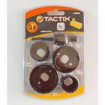TACTIX HOLESAW WOOD AND CENTERING SET 5 PCS. -440695 TACTIX HOLESAW WOOD AND CENTERING SET 5 PCS. -440695