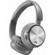 Swissten - Trix Ασύρματα/Ενσύρματα Over Ear Ακουστικά Ασημί - 52510501