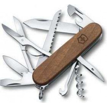 VICTORINOX - Swiss Huntsman Knife With Wooden Handles 13 Functions - 1.3711.63