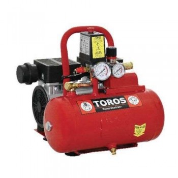 TOROS - Low Noise Monoblock Air Compressor Oil-Free 6Lt 0.75HP - 40150