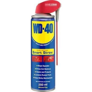 WD40 - SMART STRAW ANTI-RUST LUBRICANT WITH DOUBLE SPRAY SYSTEM 250ml - 307834