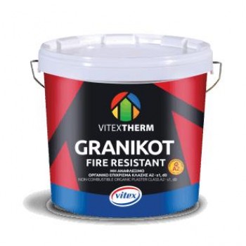 VITEXTHERM - Granikot Fire Resistant / Υψηλής Ποιότητας μη Αναφλέξιμος Ακρυλικός Σοβάς για FLAT Φινίρισμα Λευκό 25kg - 88435