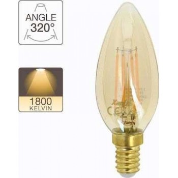 Xanlite Candle Lamp Vintage E14 3.8W 320° 350LM 1800K - 416885
