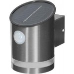 EZSOLAR - LED Solar Wall Lamp With Motion Sensor Silver 5 / 50lm - 40888