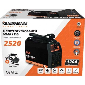 2520 Ηλεκτροσυγκόλληση MMA 120Α - ΗΛΕΚΤΡΟΚΟΛΛΗΣΕΙΣ INVERTER - KRAUSMANN 2520 2520 Ηλεκτροσυγκόλληση MMA 120Α - ΗΛΕΚΤΡΟΚΟΛΛΗΣΕΙΣ INVERTER - KRAUSMANN 2520