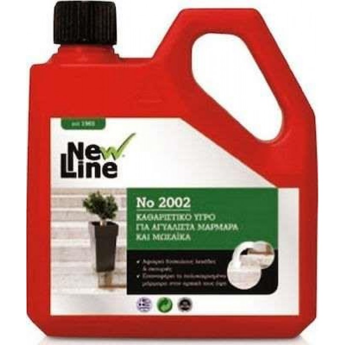 NEW LINE - Καθαριστικό υγρό για αγυάλιστα μάρμαρα &amp; μωσαϊκά No 2002 1L - 90003