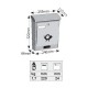 VIOMETAL - LIMOGE 309 OUTDOOR LETTER BOX METALLIC CYPRESS - 309-05 VIOMETAL - LIMOGE 309 OUTDOOR LETTER BOX METALLIC CYPRESS - 309-05