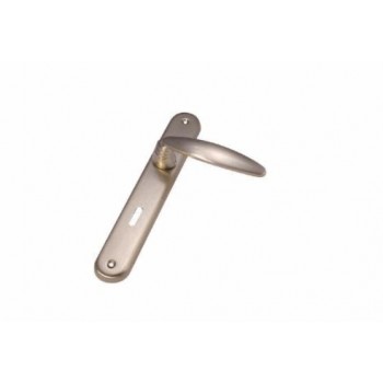 CONVEX - Right single handle on plate with Matt Nickel cylinder hole - 725S05