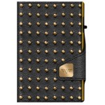 TRU VIRTU - Leather Wallet CLICK & SLIDE Punk Gold/Black - 24104000718