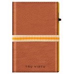 TRU VIRTU - Leather Wallet Click & Slide Strap Cross Caramba Brown Sahara/Gold - 29104040108