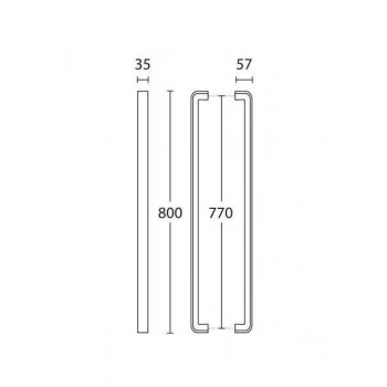 CONVEX - INOX LABI OUTDOOR DOUBLE MAT NIKEL - 1123S05 CONVEX - INOX LABI OUTDOOR DOUBLE MAT NIKEL - 1123S05