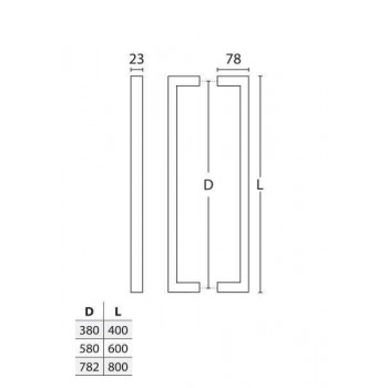 CONVEX - INOX ΛΑΒΗ ΕΞΩΘΥΡΑΣ ΔΙΠΛΗ ΜΕ ΜΕΓΕΘΟΣ ΕΠΙΛΟΓΗΣ - 931M01 CONVEX - INOX ΛΑΒΗ ΕΞΩΘΥΡΑΣ ΔΙΠΛΗ ΜΕ ΜΕΓΕΘΟΣ ΕΠΙΛΟΓΗΣ - 931M01