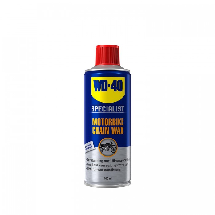WD-40 - SPECIALIST MOTORBIKE CHAIN WAX / CHAIN CANDLE 400ML - 143120 WD-40 - SPECIALIST MOTORBIKE CHAIN WAX / CHAIN CANDLE 400ML - 143120