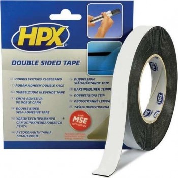 HPX - Ταινία Διπλής Όψης Black 12mm x 2m - 002300122