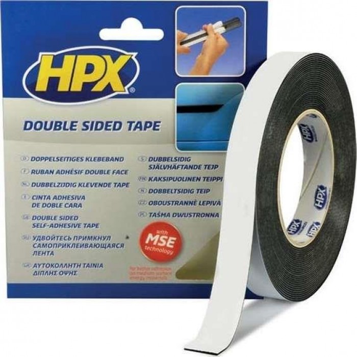 HPX - Ταινία Διπλής Όψης Black 12mm x 2m - 002300122 HPX - Ταινία Διπλής Όψης Black 12mm x 2m - 002300122