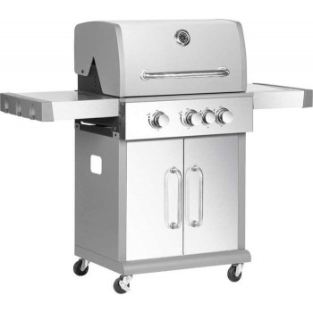 BORMANN - BBQ5040 Inox Gas Grill with Mademoisal Grill 3+1 Focal Points - 033103