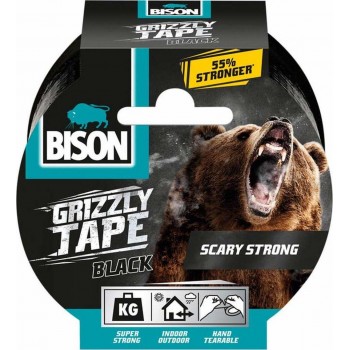 BISON GRIZZLY TAPE WOVEN FILM BLACK 27958