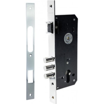 FF Group - Κλειδαριά Ασφαλείας Κυλίνδρου για Ξύλινη Πόρτα (Τρίαινα) - 41051