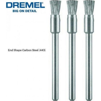 Dremel - 443 Wire Bulls for Drill from Carbon Steel Set 3TMX - 26150443JA