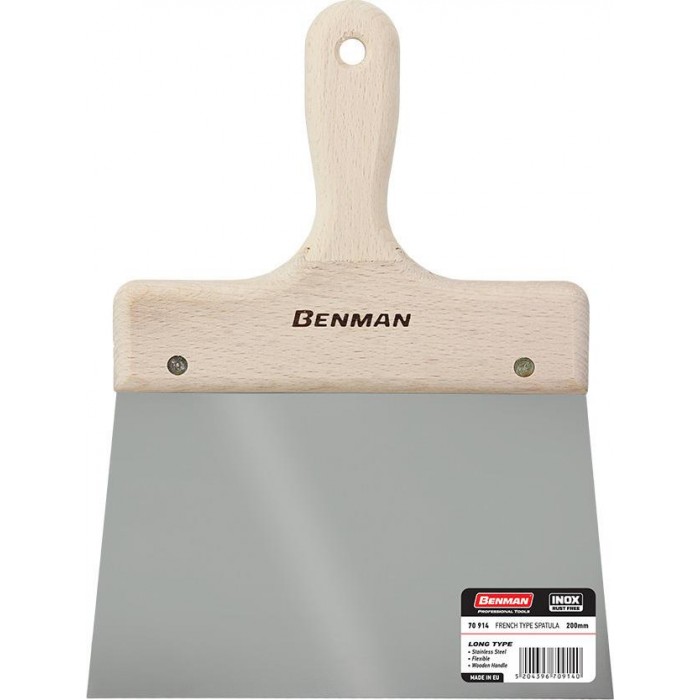 Benman - Σπάτουλα με Inox Λάμα 140mm και Ξύλινη Λαβή - 70911 Benman - Σπάτουλα με Inox Λάμα 140mm και Ξύλινη Λαβή - 70911