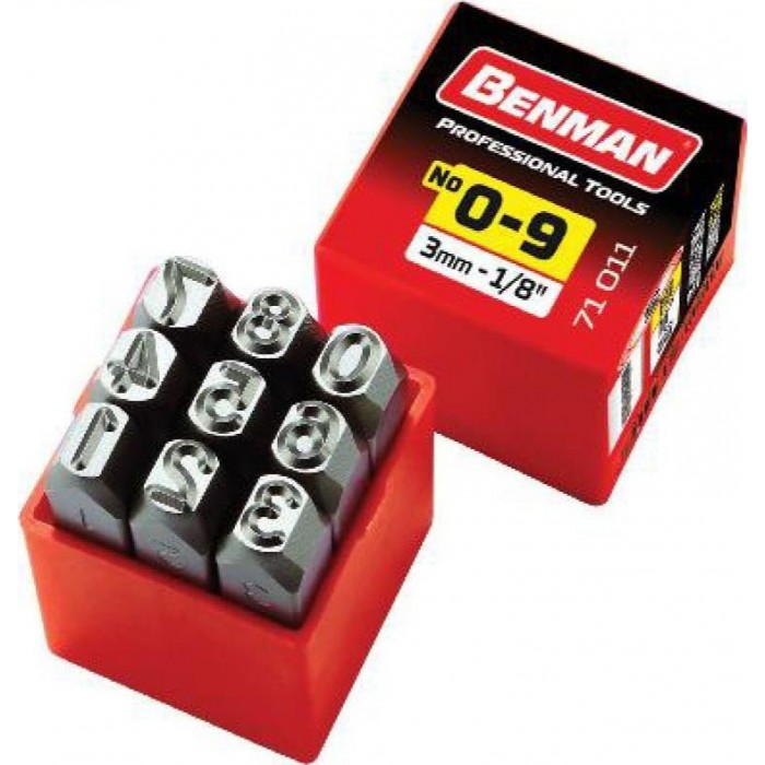 BENMAN - STRIKING NUMBERS 9PCX 6.0mm -71013 BENMAN - STRIKING NUMBERS 9PCX 6.0mm -71013