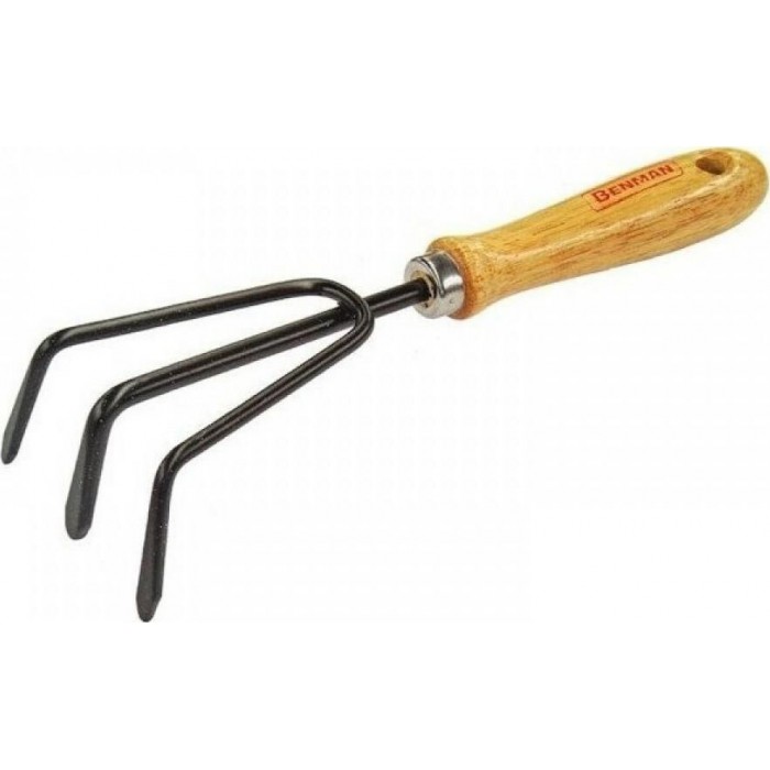 Benman - 3 Teeth Garden Grower with Wooden Handle - 77045 Benman - 3 Teeth Garden Grower with Wooden Handle - 77045