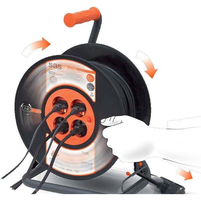 FiX technology cable reel 50m – sas