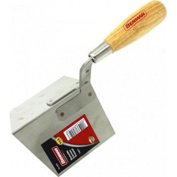 BENMAN PLASTERERS MYSTRI WITH WOODEN HANDLE FOR EXTERNAL CORNERS 4x5 70559