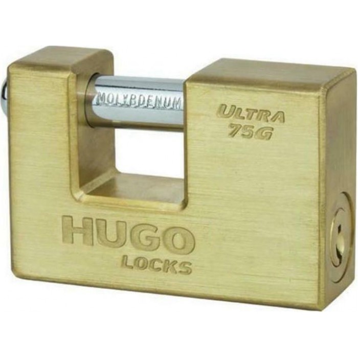 Hugo Locks - Ultra 75G Padlock Tacos with 3 Brass Keys 75mm - 60147 Hugo Locks - Ultra 75G Padlock Tacos with 3 Brass Keys 75mm - 60147