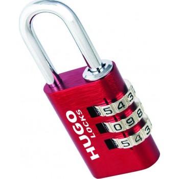 Hugo Locks - PA20 Λουκέτο Πέταλο Συνδυασμού Κόκκινο 20mm - 60303