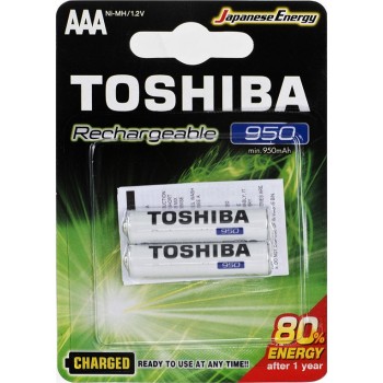 TOSHIBA - TNH-03GAE BP2C RECHARGEABLE BATTERIES AAA NI-MH 950MAH 1.2V - 60416 TOSHIBA - TNH-03GAE BP2C RECHARGEABLE BATTERIES AAA NI-MH 950MAH 1.2V - 60416