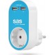 SAS CHARGER RETORT BLUE 2 X USB / 2.4A (100-15-127)