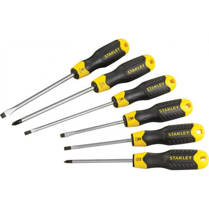 Stanley - Σετ 6 Κατσαβίδια Cushion Grip -  65-007 Stanley - Σετ 6 Κατσαβίδια Cushion Grip -  65-007