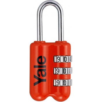 YALE COMBINATION PADLOCK RED 23mm 223128096