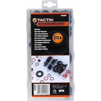 TACTIX - RUBBER BANDS 0 -RINGS / RINGS OF CONNECTIONS SET 125 PCS. IN PLASTIC CASE - 565001