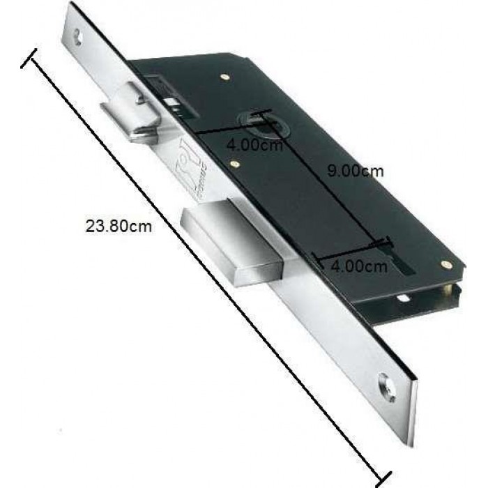 DOMUS MID DOOR LOCK CENTER 40-90 WITH FACE AND FACE