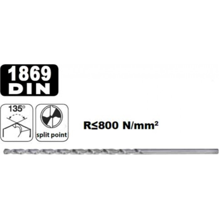 HELIX HSS G DIN1869 ΤΡΥΠΑΝΙ ΣΙΔ ΠΟΛΥ ΜΑΚΡΥ Φ5Χ195  50195 HELIX HSS G DIN1869 ΤΡΥΠΑΝΙ ΣΙΔ ΠΟΛΥ ΜΑΚΡΥ Φ5Χ195  50195