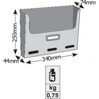 VIOMETAL LETTER BOX OF PRINTED 402-07 BLACK VIOMETAL LETTER BOX OF PRINTED 402-07 BLACK