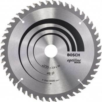 Bosch - Πριονόδισκος Ξύλου Optiline Wood 235x2.8x30/25mm - 2608640727