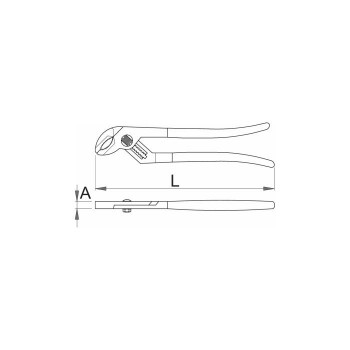 Unior - 446/2P Gazotanalia with Hanging Joint 260mm - 607732 Unior - 446/2P Gazotanalia with Hanging Joint 260mm - 607732
