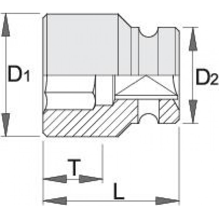 UNIOR - 232 IMPACT Καρυδάκι αέρος 3/4inch N24 - 603984 UNIOR - 232 IMPACT Καρυδάκι αέρος 3/4inch N24 - 603984