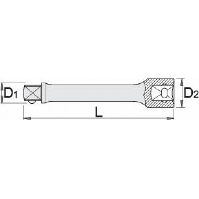 UNIOR - 197.4/1 3/4" LONG EXTENSION 200mm - 602740