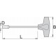 UNIOR - 193N 11mm Καρυδάκι με λαβή ΤΑΦ 230mm - 608289 UNIOR - 193N 11mm Καρυδάκι με λαβή ΤΑΦ 230mm - 608289