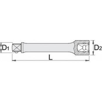 UNIOR - 238.4/1 Μακριά προέκταση 3/8inch 125mm - 605343 UNIOR - 238.4/1 Μακριά προέκταση 3/8inch 125mm - 605343