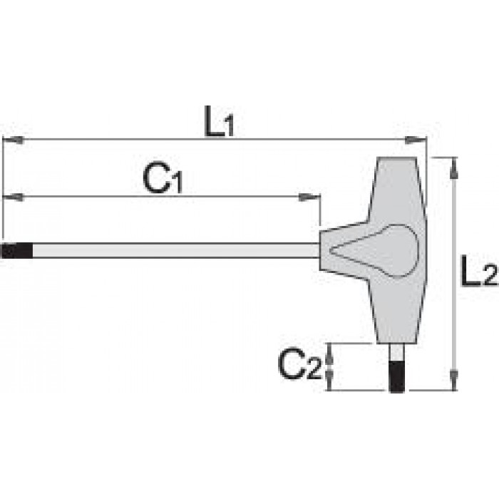 UNIOR - 193HX Κλειδί ALLEN με λαβή ΤΑΦ εξάγωνο N3 155mm - 607162 UNIOR - 193HX Κλειδί ALLEN με λαβή ΤΑΦ εξάγωνο N3 155mm - 607162